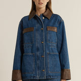 Niamh Denim Jacket - Mid Blue