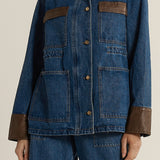 Niamh Denim Jacket - Mid Blue