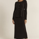 Vale Knit Skirt - Black