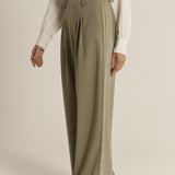 Roan Pleat Front Pant - Sage