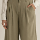 Roan Pleat Front Pant - Sage