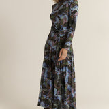 Alix Mesh Dress - Blurred Floral