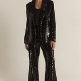 Rayne Sequin Blazer - Black