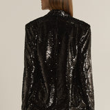 Rayne Sequin Blazer - Black