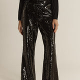 Rayne Sequin Pants - Black