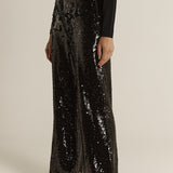 Rayne Sequin Pants - Black