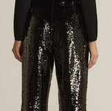Rayne Sequin Pants - Black