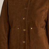 Faye Suede Jacket - Tan