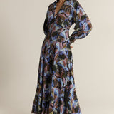 Alix Fit and Flare Dress - Blurred Floral