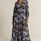 Alix Fit and Flare Dress - Blurred Floral