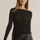 Sora Studded Top - Black