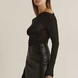 Sora Studded Top - Black