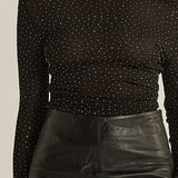 Sora Studded Top - Black