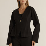 Pia Ponte Jacket - Black