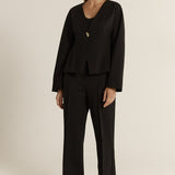 Pia Ponte Jacket - Black