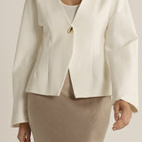 Pia Ponte Jacket - Cream