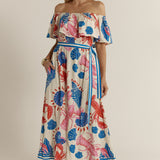 Soleil Dress - Lobster