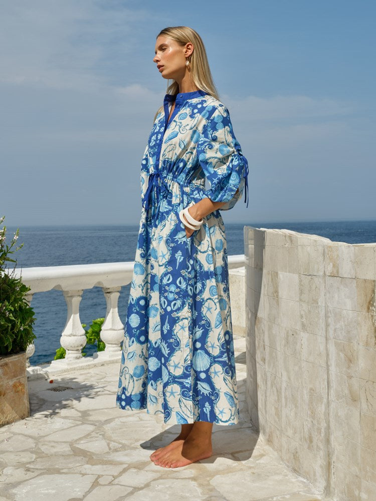 Dominica Dress in Oceania | Fate + Becker - view 3