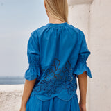 Cosette Blouse - Cobalt
