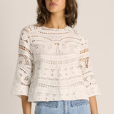Gaia Lace Top - Ecru