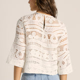 Gaia Lace Top - Ecru