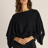 Kora Cape Top - Black