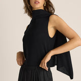 Kora Cape Top - Black