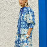 Saskia Balloon Shirt in Oceania | Fate + Becker - view 2