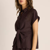 Bronte Embroidered Tie Shirt