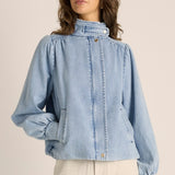 Lila Denim Bubble Jacket - Light Wash