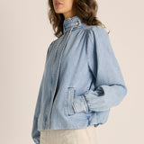 Lila Denim Bubble Jacket - Light Wash