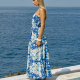 Seraphina Maxi Dress in Oceania | Fate + Becker - view 3