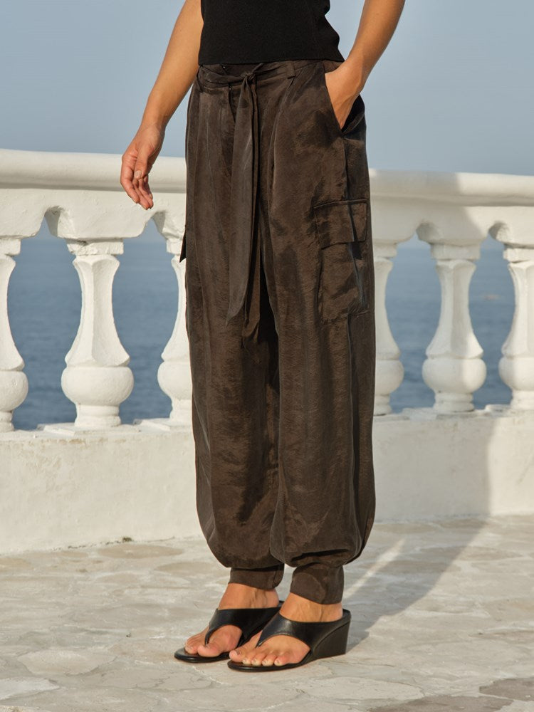 Esti Balloon Jogger in Black | Fate + Becker - view 3