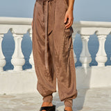 Esti Balloon Jogger in Tan | Fate + Becker - view 2