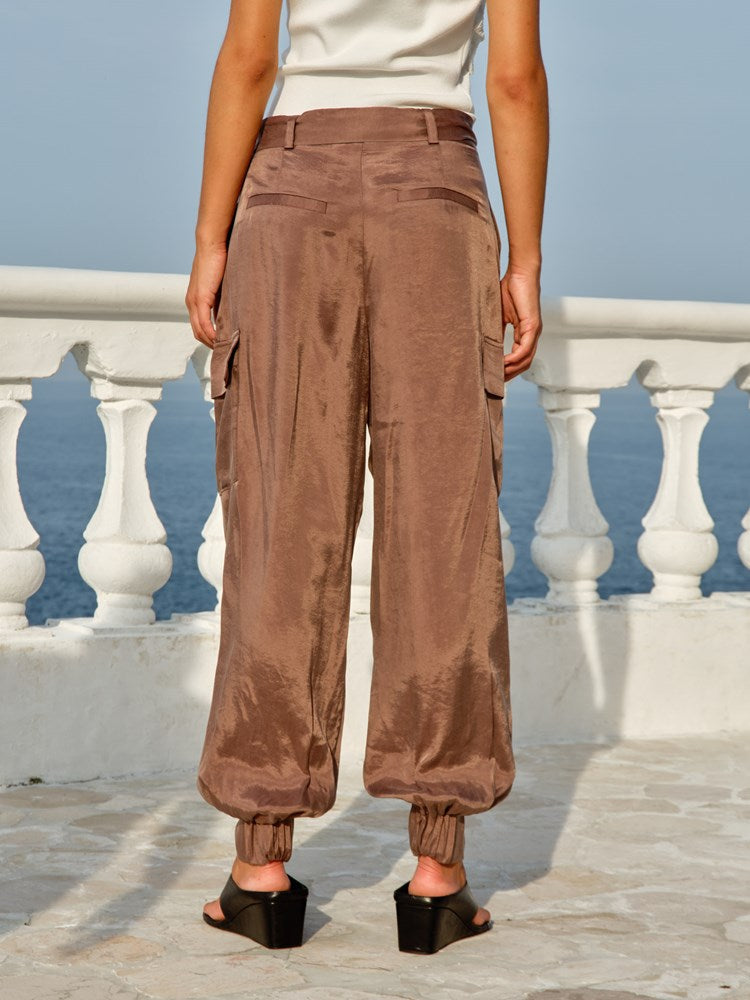 Esti Balloon Jogger in Tan | Fate + Becker - view 3