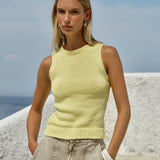 Luella Knit Tank - Lemon