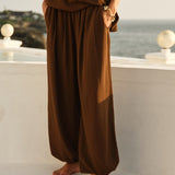 Mireya Balloon Pant in Cinnamon | Fate + Becker - view 2