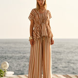 Ophelia Top in Sandbar Stripe | Fate + Becker