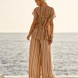 Ophelia Top - Sandbar Stripe