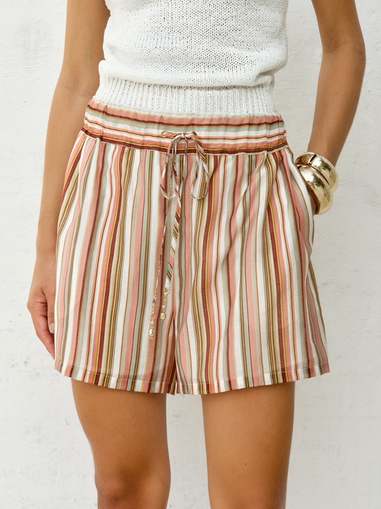 Ottilie Short in Sandbar Stripe | Fate + Becker - view 2