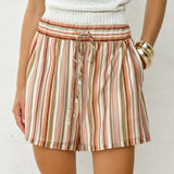 Ottilie Short in Sandbar Stripe | Fate + Becker - view 2
