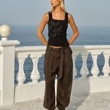 Ingrid Applique Tank in Black | Fate + Becker