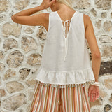 Yara Shell Tank - Ecru