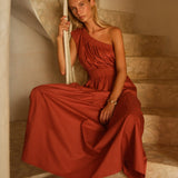 Seraphina Maxi Dress in Red Clay | Fate + Becker - view 2