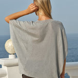 Irises V-Neck Top in Silver | Fate + Becker - view 3