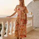Elodie Midi Shirt Dress in Petal | Fate + Becker