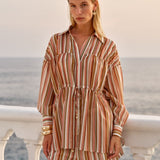 Lucette Shirt in Sandbar Stripe | Fate + Becker