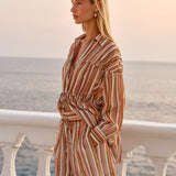 Lucette Shirt in Sandbar Stripe | Fate + Becker - view 2