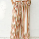 Elysia Pant in Sandbar Stripe | Fate + Becker - view 2