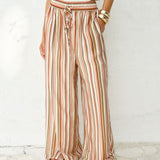 Elysia Pant in Sandbar Stripe | Fate + Becker - view 3